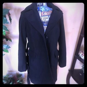 Black London Fog peacoat